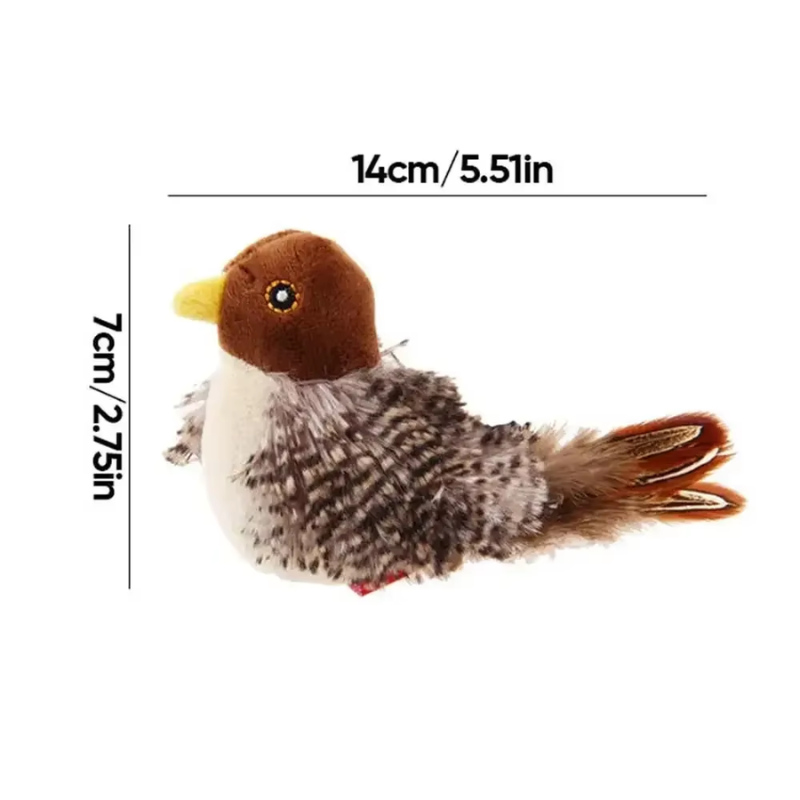 Chirping bird toy for cats