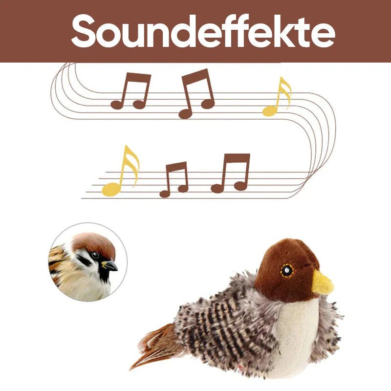 Chirping bird toy for cats