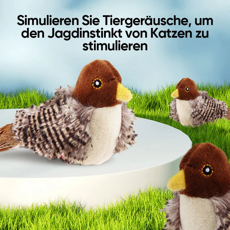 Chirping bird toy for cats