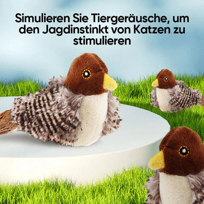 Chirping bird toy for cats