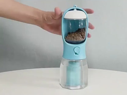 Dog Water Cup Drinking Food Garbage, Bag Three-in-one Portable Small Multi-functional, Pet Cups Pets Supplies